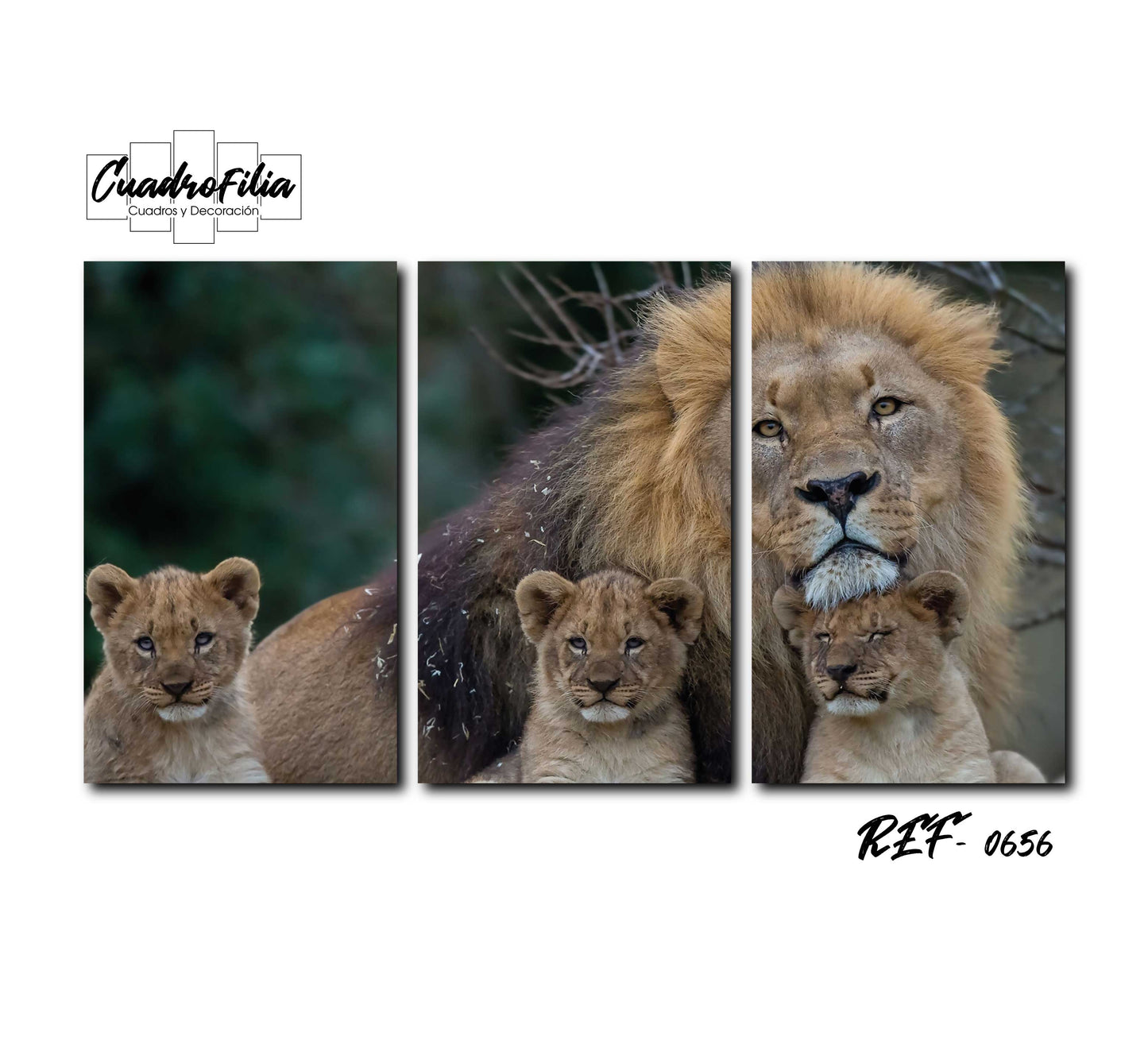 REF 0656 Familia de Leones