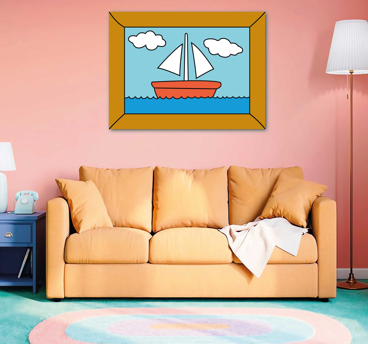 REF 0681 Cuadro Sala de Los Simpson