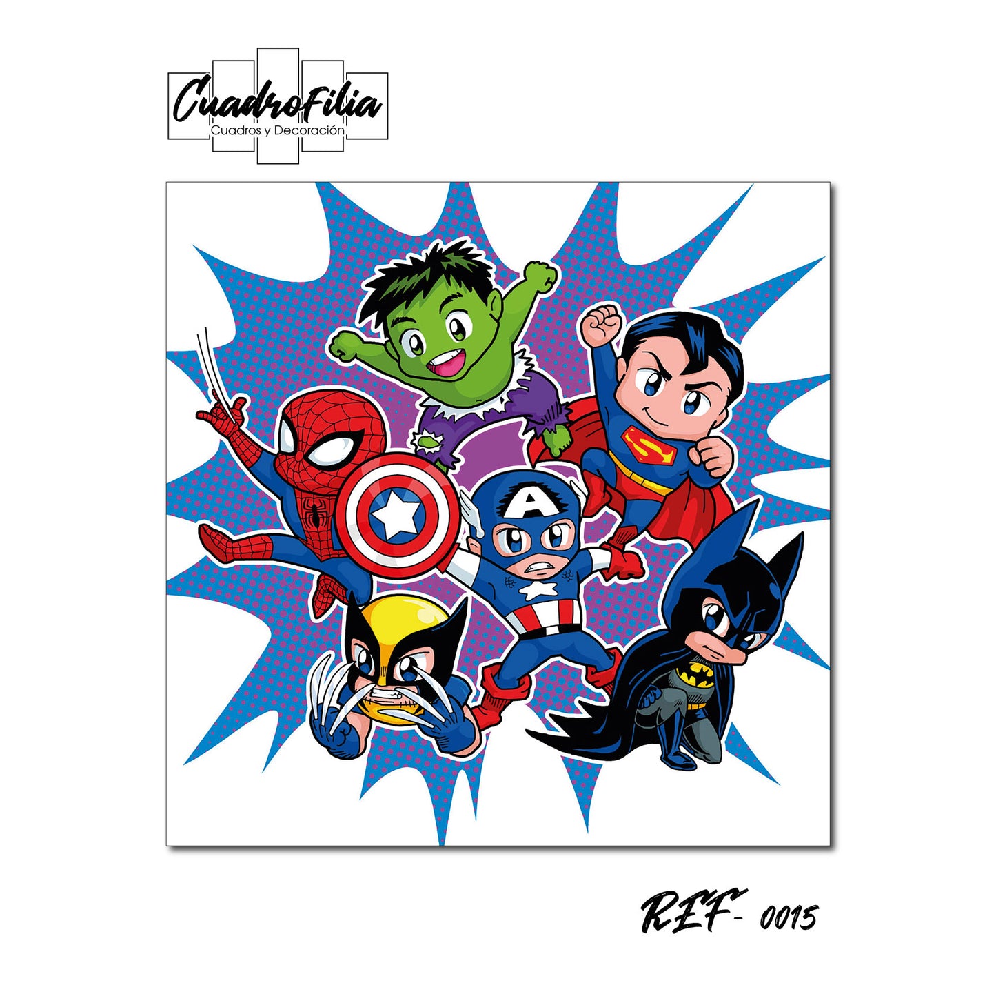REF 0015 Super Héroes Infantiles