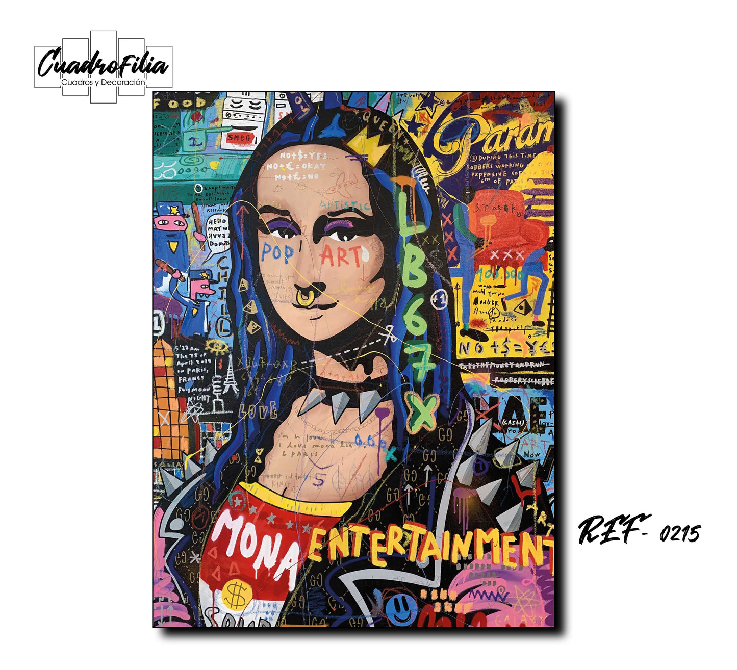 REF 0215 Mona Lisa Pop Art