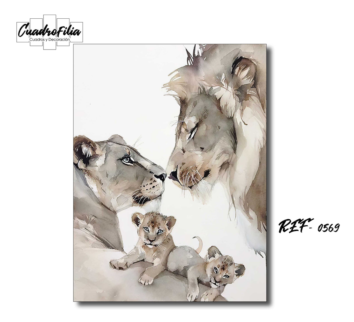 REF 0569 Familia de Leones