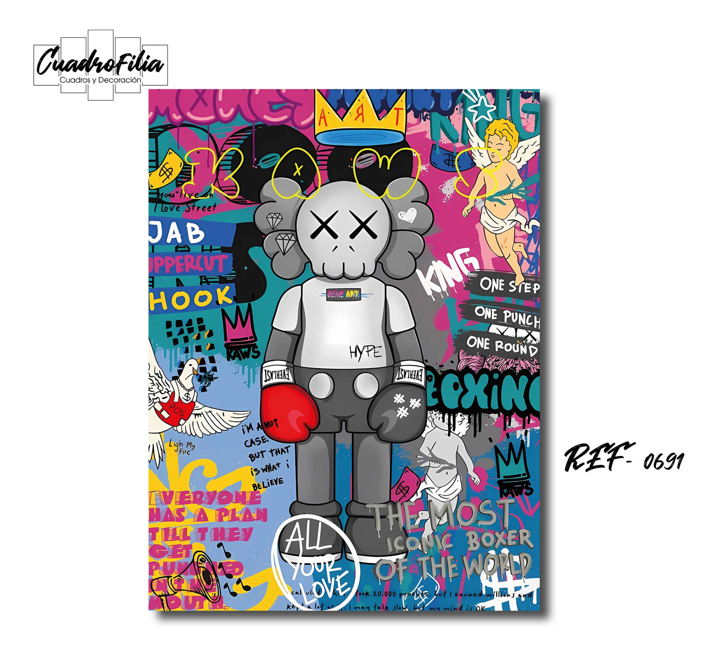 REF 0691 Kaws Pop Art