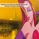 Jessica Rabbit Gold / Grabado con Textura / Dorado Metalizado (Copia)