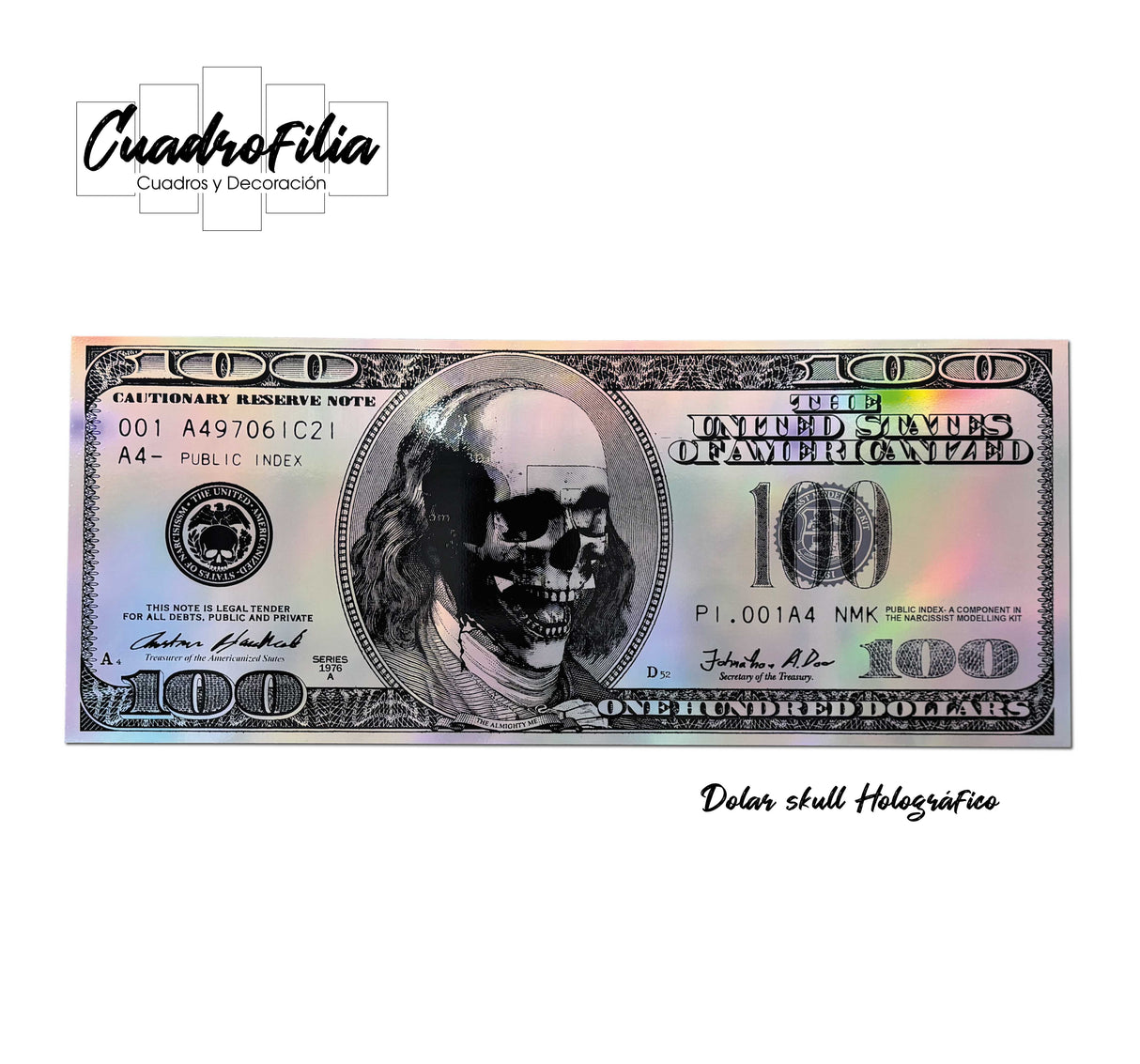Dolar Skull Holográfico