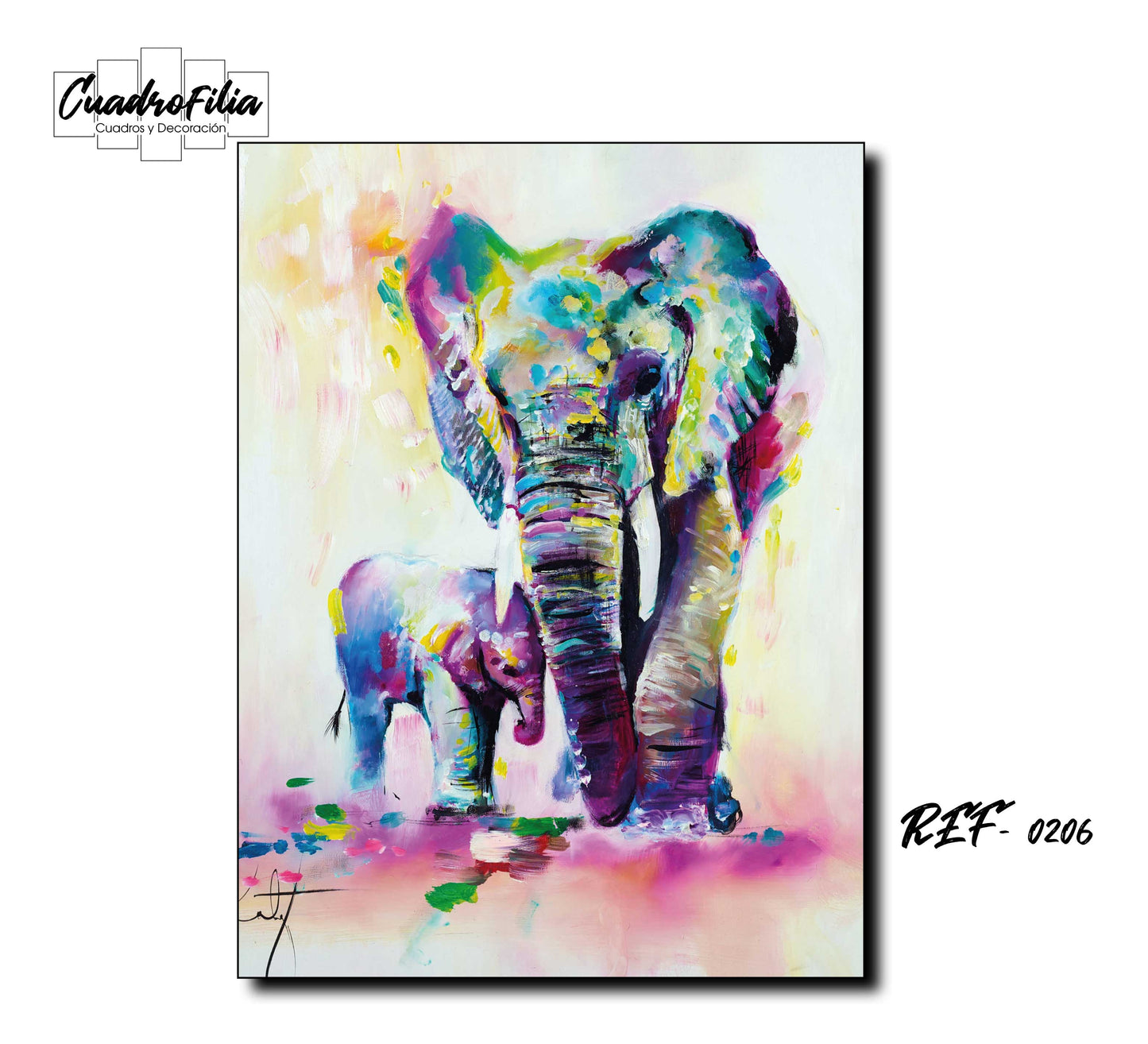 REF 0206 Elefantes Colores