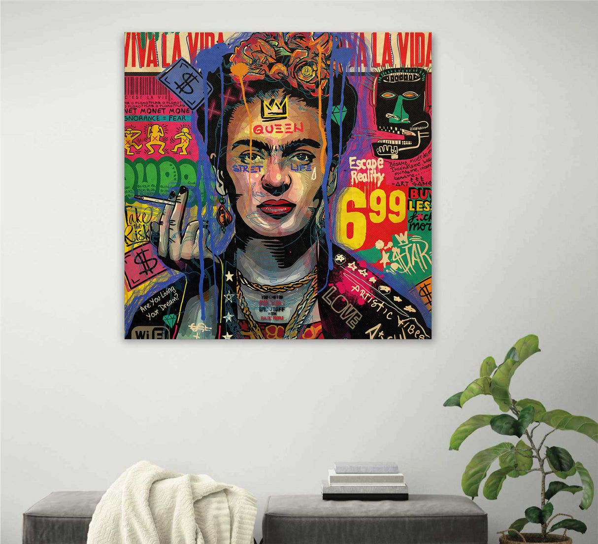 REF 0466 Frida Kahlo Pop Art